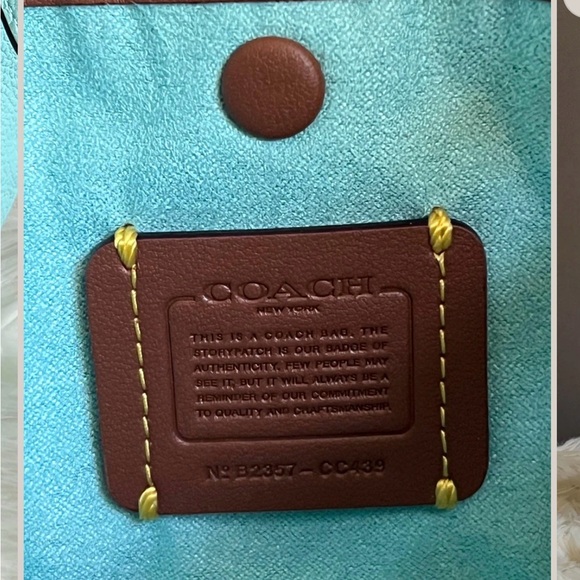 Coach Restored Luna Shoulder Bag • Silver/Faded Blue • Gently Used • Authentic - Picture 8 of 8